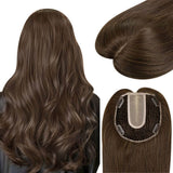 virgin hair topper fishnet hair topper darkest brown hair