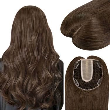 virgin hair topper fishnet hair topper darkest brown hair