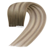 virgin human hair tape in hair extensions