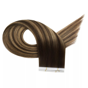 tape in extensions balayage hair