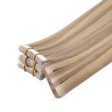 virgin hair blonde tape in hair extensions