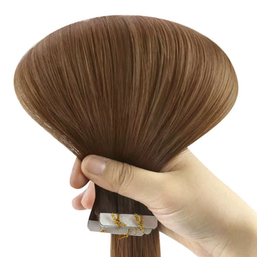 Virgin injected tape in hair extensions human hair balayage hair color
