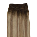 Virgin real human hair tied extensions human hair weft bundles