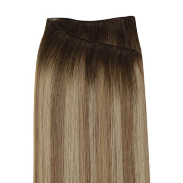 Virgin real human hair tied extensions human hair weft bundles