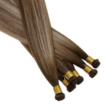 real hair weft extensions hand tied human hair weft