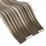 virgin injected tape in hair extensions
