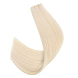 blonde weft hair pu hole weft extensions