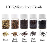 I Tip Beads\Micro Loop Beads For I tip hair and Micro Loop Hair Stick Tip 200 Beads - LaaVoo