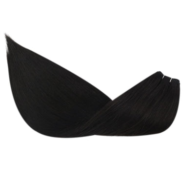 Virgin real human hair machine sewing extensions