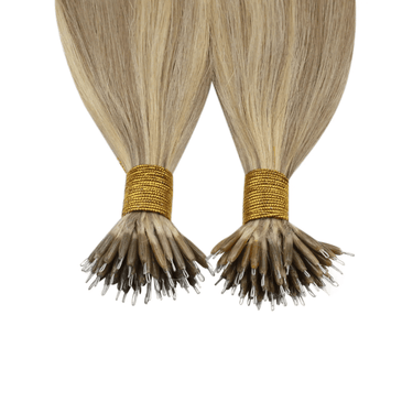 nano ring hair extensions remy hair highlight blonde silk smooth