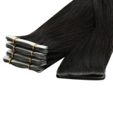 injection tape in hair extensions black