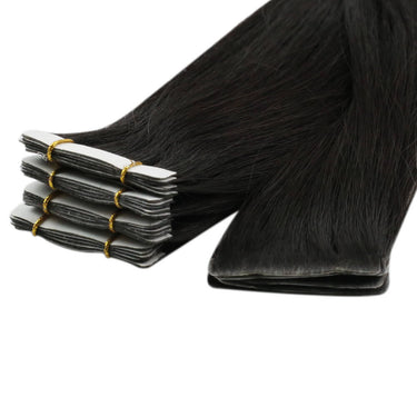 injection tape in hair extensions black