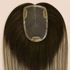 remy hair topper large base