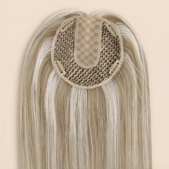 virgin hair topper fishnet hair toppers