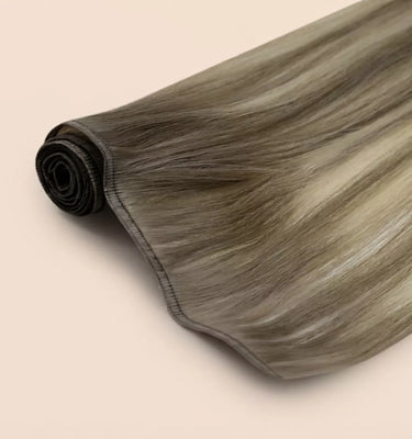 virgin hair flat weft hair extensions