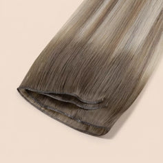 virgin hair hybrid weft extensions