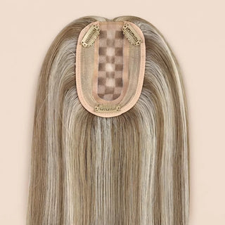 virgin hair topper medium base hair pieces