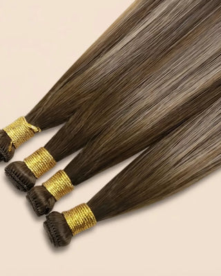 virgin hair hand tied weft extensions