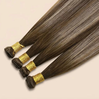 virgin hair hand tied weft extensions