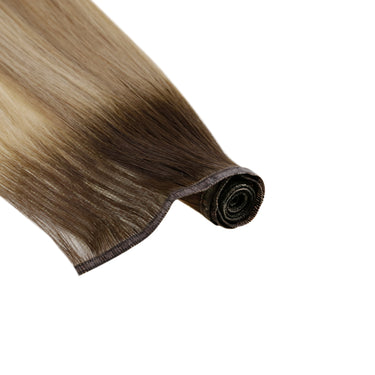 Virgin real human flat silk hair bundle