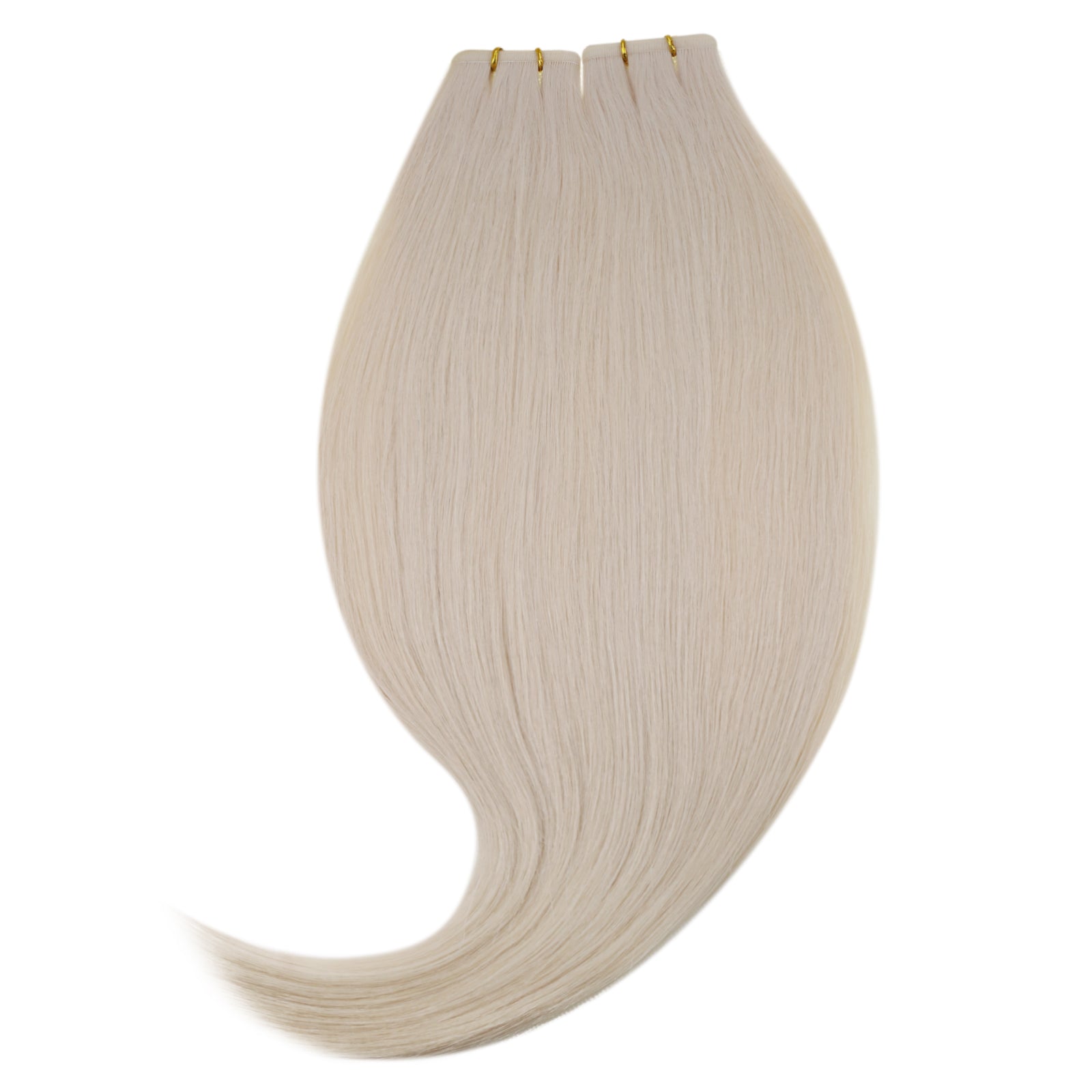 Flat Silk Weft Virgin Hair Seamless Whitest Blonde #1000 | LaaVoo