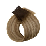 black flat silk human hair extensions