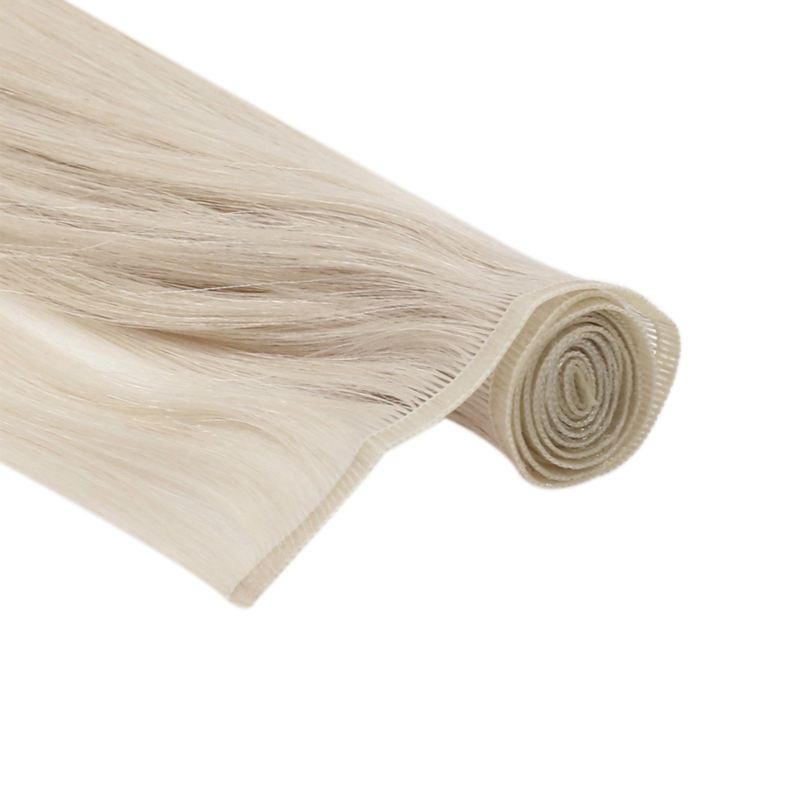 Flat Silk Weft Virgin Hair Seamless Whitest Blonde #1000 | LaaVoo