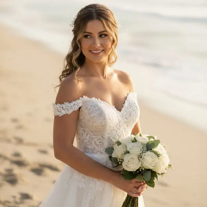 wedding hairstyle Half-Up Half-Down 