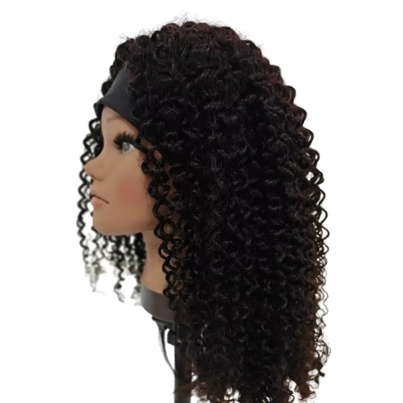 kinky curly headband wigs