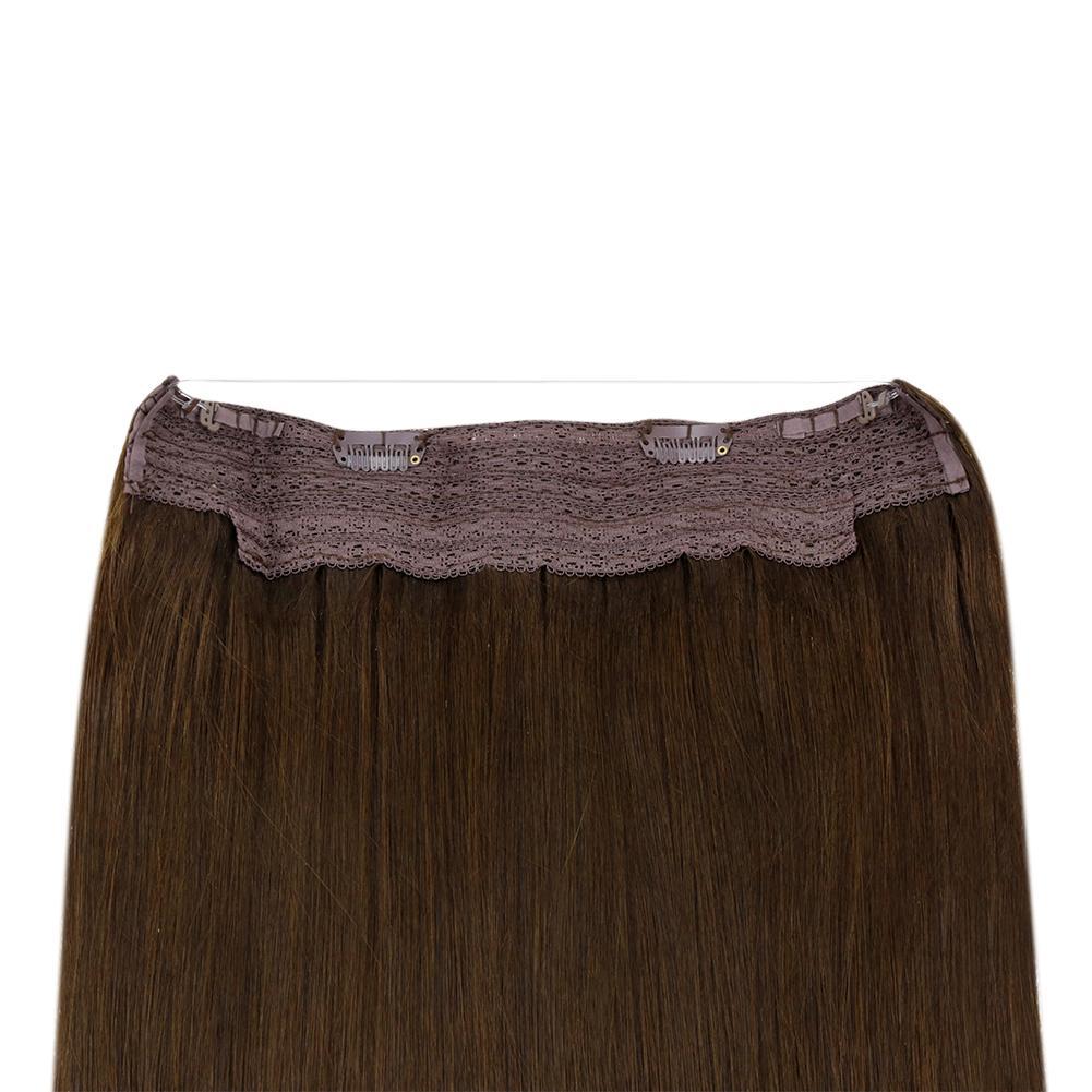 adhesive healthy remy wire extensions brown