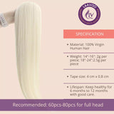 Invisible Skin Weft Tape In Hair Extensions