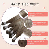hand tied weft human hair weft extensions