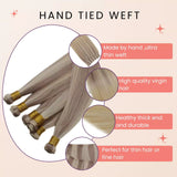 human hair extensions weft