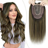 hair topper for short hair balayage dakest brown