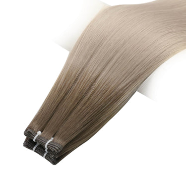 genius weft human hair extensions darkest brown