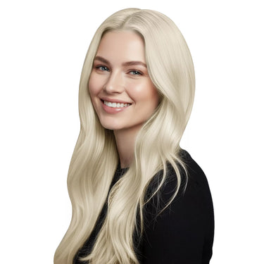 blonde hair tape in weft hair extensions