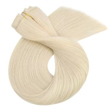 blonde hair real human hair clip in extensions