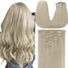 blonde hair clip in extensions
