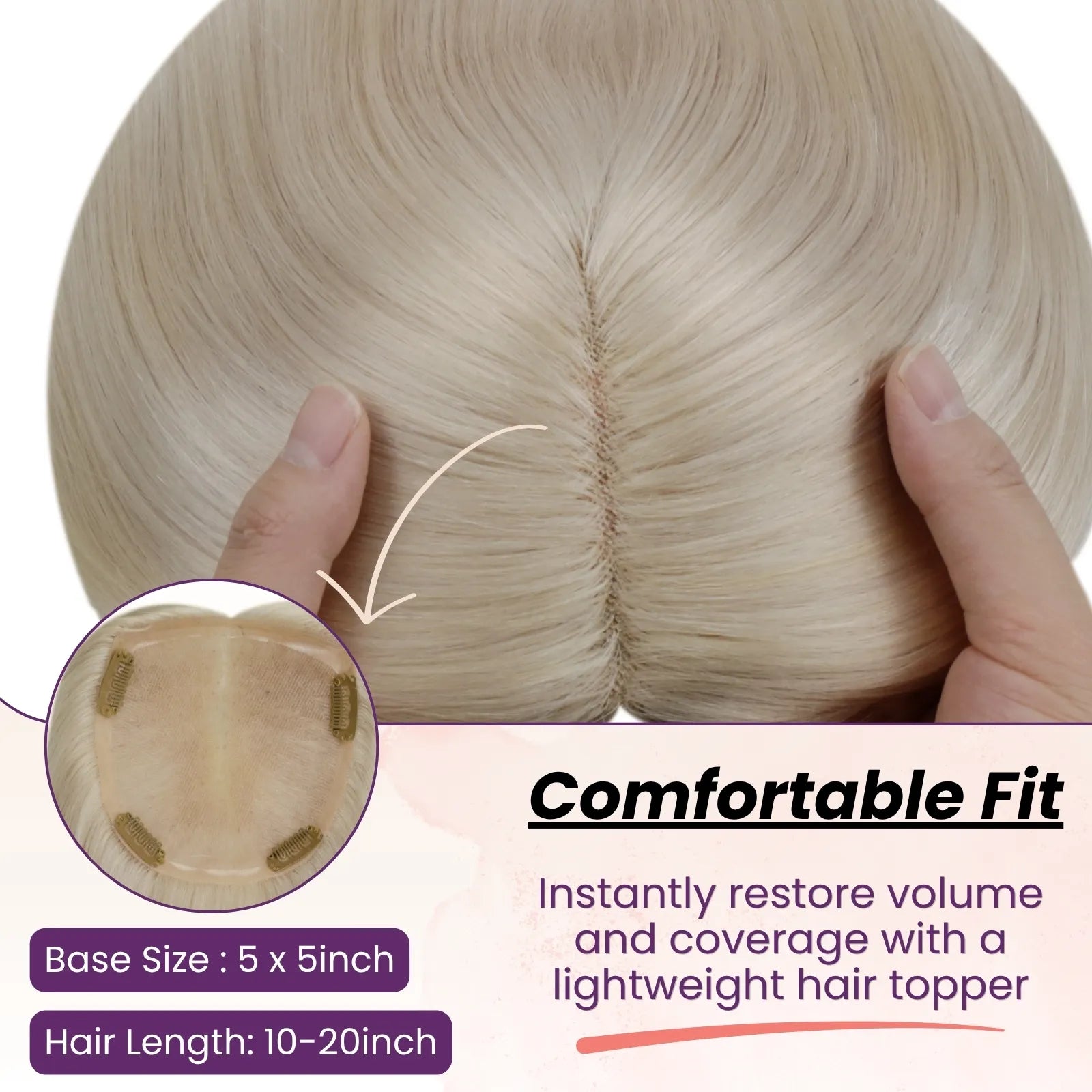topper hair piece for women