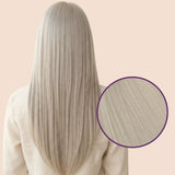 feather weft extensions virgin human hair white blonde