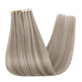 tape in hair highlight blonde