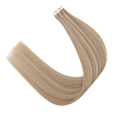 real hair tape in extensions virgin hair