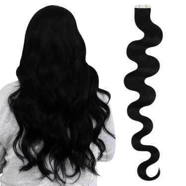 Body Wave Invisible Tape In Hair Extensions