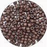 Silicone Lined Nano Ring Beads Brown Color