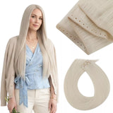 weft hair extensions white blonde butterfly weft