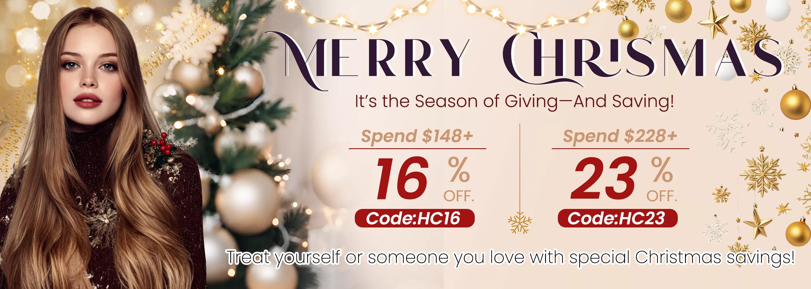 Celebrate Christmas with huge savings on premium hair extensions