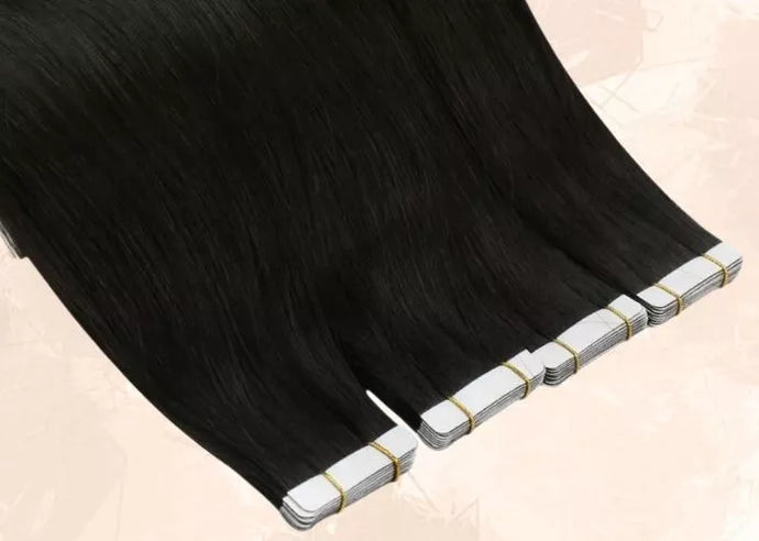 classical tape in extensions black hair extensions