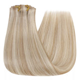 blonde highlight clip in hair extensions