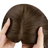 virgin human hair female hair topper for thinning crown