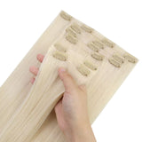 blonde clip in hair extensions